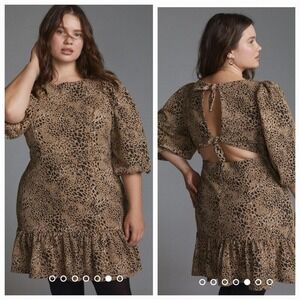 Anthropologie Maeve Knit Cut-Out Mini Dress Size 20W